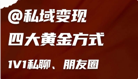 （14566期）私域成交技巧，帮你从入门到精通，破解四大痛点，快速变现，轻松收钱