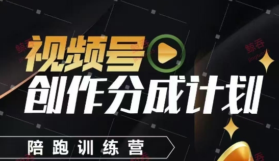 视频号创作分成计划陪跑训练营，手把手教会你如何制作视频，细水长流型项目插图